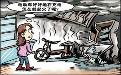 嚇?biāo)辣緦殞毩?，半夜在家充電的電動車竟然著火? class=